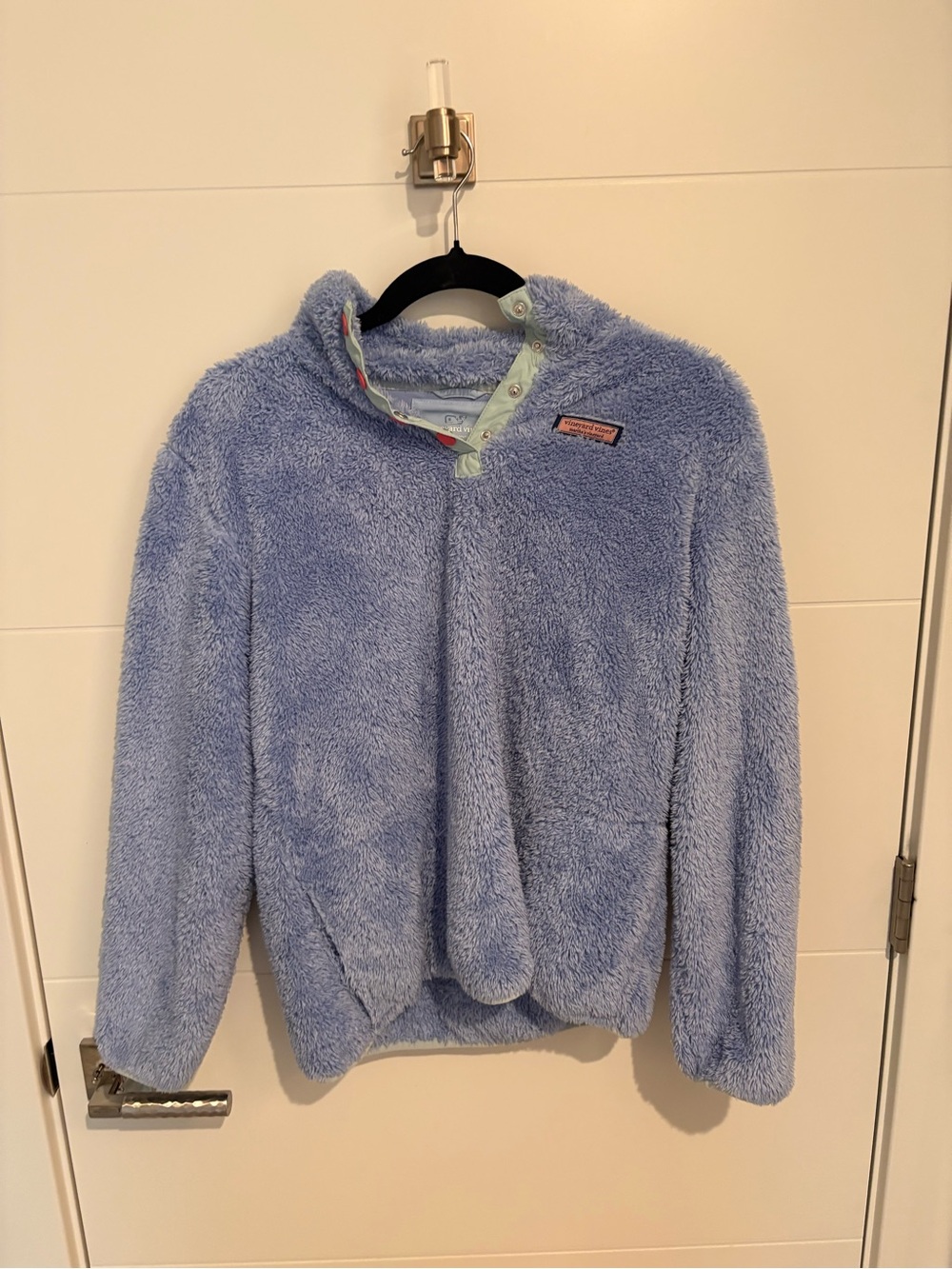 Vineyard Vines Kids Plush Puffer Jacket - Sky Blue